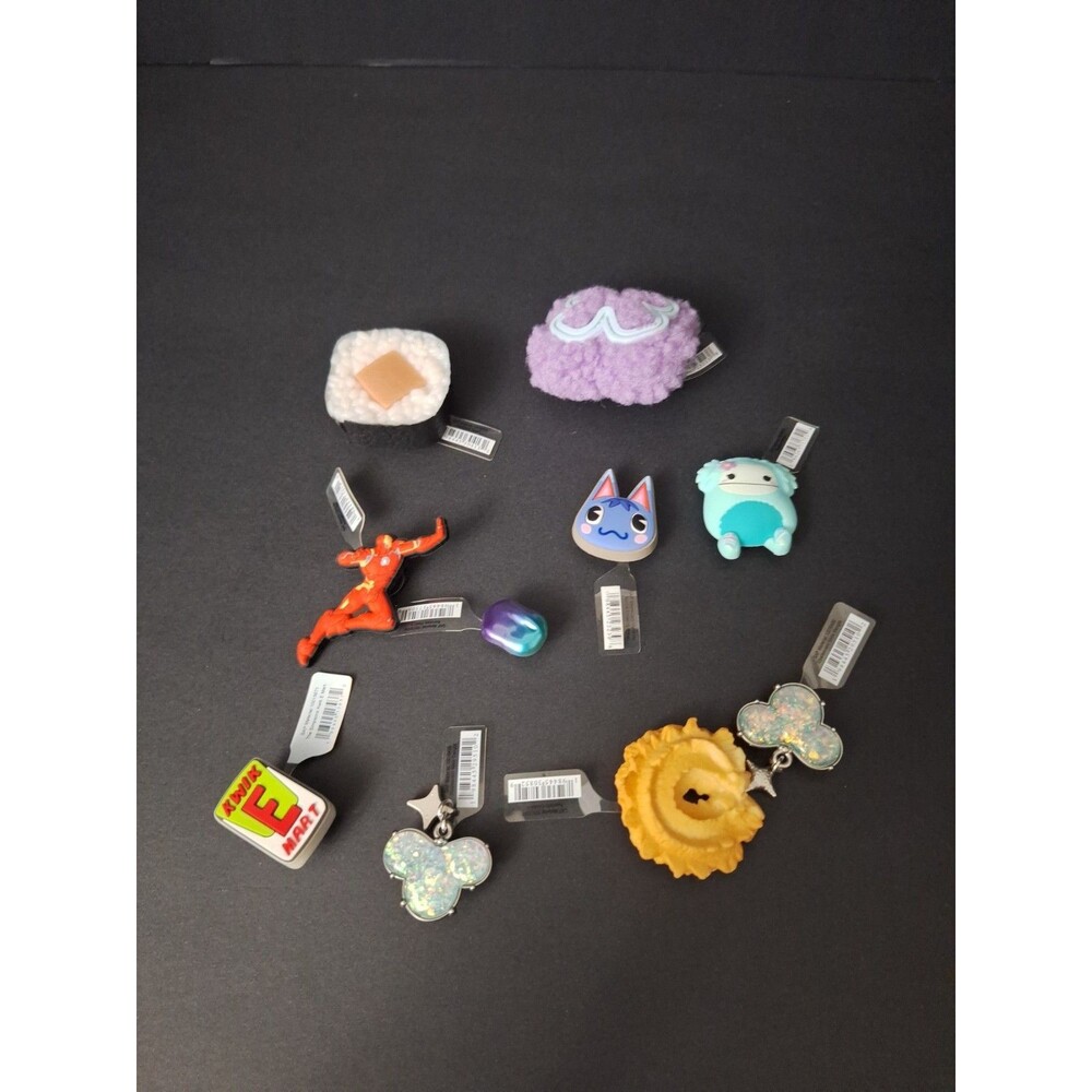 New Jibbitz Shoe Charms 10 Lot for Crocs Cute Cartoon Theme IN BOX